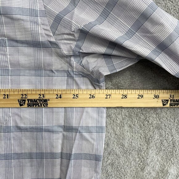 NEW Calvin Klein Men's XL 17-17.5 Button down Dress Shirt Regular Fit Plaid - Picture 8 of 9